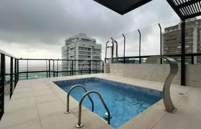 Cobertura sensacional com 257 m² no canto do forte, 3 suítes, piscina, confira em praia grande.