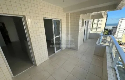 Apartamento 2 dormitórios na aviação, lazer, vista mar.  só na imobiliária em praia grande