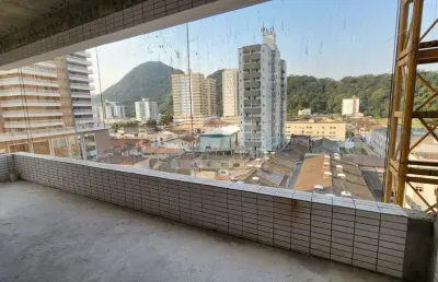 Apartamento novo de alto padrão no canto do forte, 3 dormitórios, lazer, confira em praia grande.