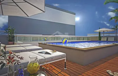 Apartamento de 2 dorms com 1 suíte no maracanã . confira na imobiliária em praia grande.