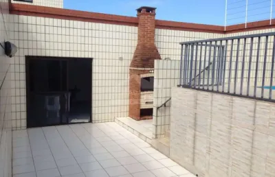 Cobertura na vila guilhermina, 3 dormitórios, piscina, confira na imobiliária em praia grande.