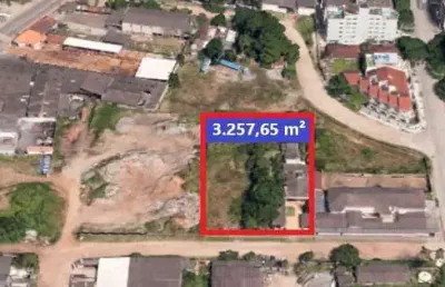 Lote/terreno com 2 residências à venda com 3.257 m² - praia da enseada - guarujá