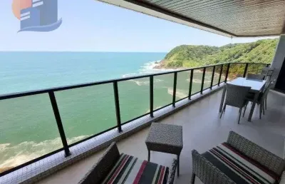 Belíssimo apartamento com vista oceânica em praia do guarujá.