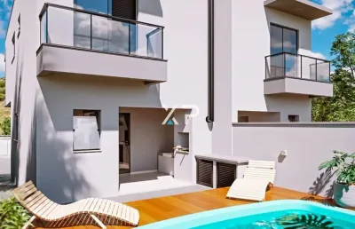Sobrado no green village com 3 quartos sendo 1 suíte, 2 banheiros, 2 vaga garagem