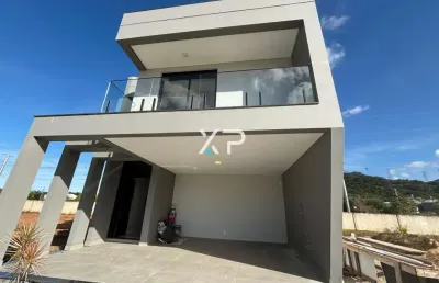 Casa a venda l condomínio residencial blue, no bairro beira rio biguaçu 3 quartos