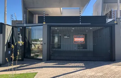 Linda casa nova com 3 suítes e piscina- alto padrão à venda em jardim munique- maringá-pr.