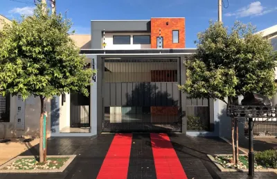 Ótimo sobrado jd. alvorada - 3 quartos (suíte + 2) + casa dos fundos com (1 suíte + 1 quarto) ideal para hospedes ou alugar.