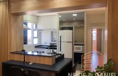 Apartamento mobiliado para locação no edifício rui cesare-2 quartos - zona 01 - centro- maringá-pr.