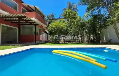 Casa em condomínio fechado com 4 quartos à venda na estrada do sacarrão, vargem grande, rio de janeiro, 206 m2 por r$ 930.000