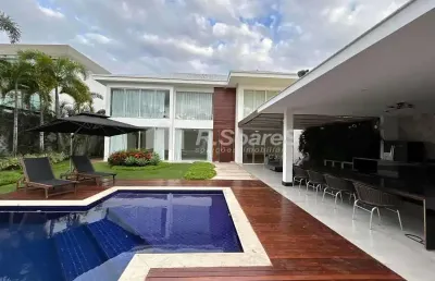 Casa em condomínio fechado com 4 quartos para alugar na rua augusto presgrave, barra da tijuca, rio de janeiro, 1400 m2 por r$ 50.000