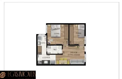 Apartamento com 2 quartos à venda em santana, são paulo , 40 m2 por r$ 278.000