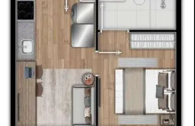 Apartamento com 1 quarto à venda no brooklin paulista, são paulo , 28 m2 por r$ 380.000