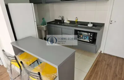 Apartamento mobiliado com 1 dormitorio sem vaga na mooca