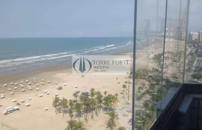 Lindo apartamento 3 dormitórios, 1 suíte, 1 vaga de frente para o mar