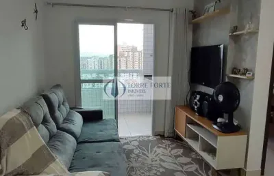 Apartamento com 1 quarto 1 vaga com varanda gourmet na ocian praia grande.