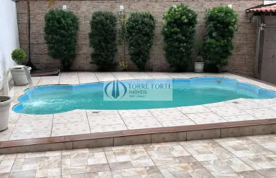 Lindo sobrado  3 dormitórios, 1 suíte, 3 vagas com piscina