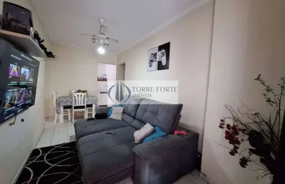 Lindo apartamento 1 dormitório, 1 vaga a 50 metros da praia