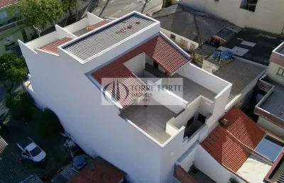 Apartamento cobertura com elevador 2 dormitórios e 1 vaga em santo andré