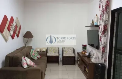 Apartamento com 2 dormitorios 1 vaga , varanda na tupi praia grande.