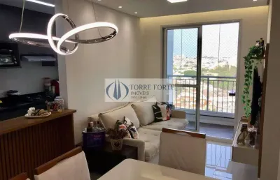 Lindo apartamento 2 dormitórios, 1 vaga com churrasqueira