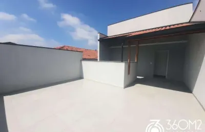 Cobertura para venda em santo andré, jardim las vegas, 2 dormitórios, 1 suíte, 2 banheiros, 2 vagas