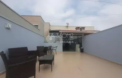 Cobertura para venda em santo andré, jardim paraíso, 2 dormitórios, 1 suíte, 3 banheiros, 2 vagas