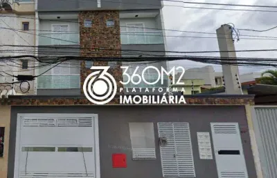 Cobertura para venda em santo andré, parque das nações, 2 dormitórios, 1 suíte, 3 banheiros, 1 vaga