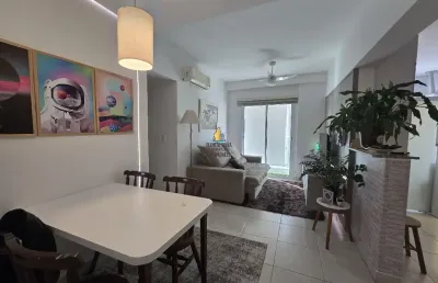Gonzaga – venda – 02 dormitórios mobiliado e decorado com serviços – lazer total