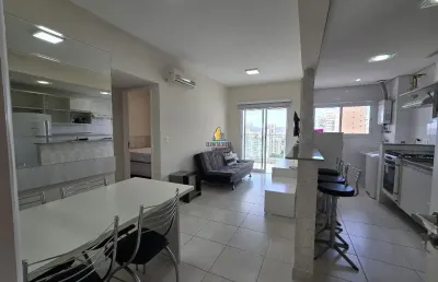 Gonzaga – locação – 1 dorm finamente decorado – lazer - serviços