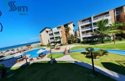 Cobertura com vista para o mar, porteira fechada,  com 4 dormitórios à venda, 200 m² por r$ 1.450.000,00 - porto das dunas - fortaleza/ce