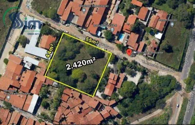 Opoutunidade terreno à venda, 2420 m² ( 55,00m  x  44,00m), por r$ 900.000 - edson queiroz - fortaleza/ce