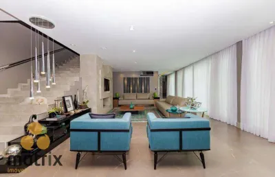 Magnífica mansão com 4 dormitórios à venda, 670 m² por r$ 8.500.000 - campo comprido - curitiba/pr!!