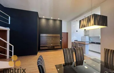 Excelente loft duplex mobiliado com 2 dormitórios, 117 m² - venda por r$ 950.000 ou aluguel por r$ 4.200/mês - bigorrilho - curitiba/pr