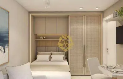 Studio com 1 dormitório à venda, 22 m² por r$ 260.000 - novo mundo - curitiba/pr