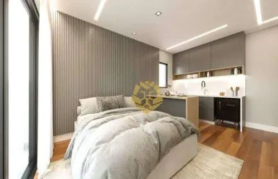 Studio com 1 dormitório à venda, 24 m² por r$ 283.000,00 - cabral - curitiba/pr