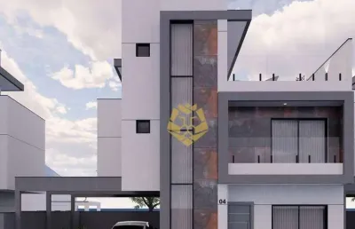 Lindo sobrado com 3 dormitórios à venda, 128 m² por r$ 798.000 - capão raso - curitiba/pr!