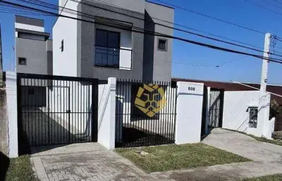 Lindo sobrado triplex com terraço com 3 dormitórios à venda, 103 m² por r$ 619.000 - xaxim - curitiba/pr!
