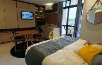 Apartamento com 1 dormitório para alugar, 18 m² por r$ 3.500/mês - alto da rua xv - curitiba/pr