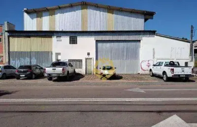 Excelente barracão para alugar, 1450 m² por r$ 25.000/mês - pioneiros - fazenda rio grande/pr