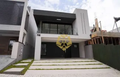Excelente casa com 3 dormitórios no condomínio no paysage vivendas do bosque - à venda, 190 m² por r$ 1.199.000 - santa cândida - curitiba/pr