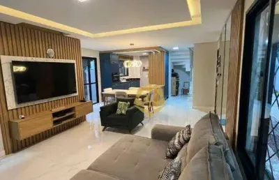 Belíssima casa com 3 dormitórios à venda, 135 m² por r$ 1.350.000 - portão - curitiba/pr!