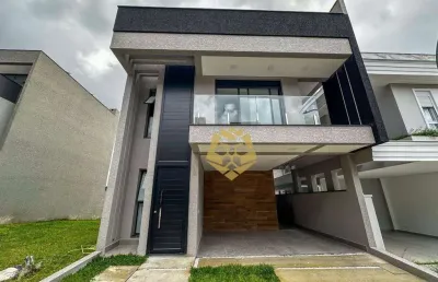 Casa em condominio fechado no bacacheri, com 3 dormitórios à venda, 220 m² por r$ 1.700.000