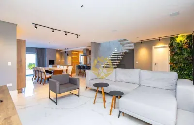 Casa com 3 dormitórios à venda, 347 m² por r$ 2.400.000,00 - santa cândida - curitiba/pr