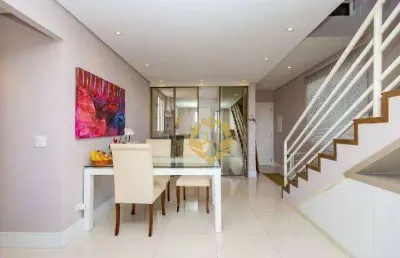 Cobertura ensolarada com 3 dormitórios à venda, 149 m² por r$ 1.500.000 - bacacheri - curitiba/pr!