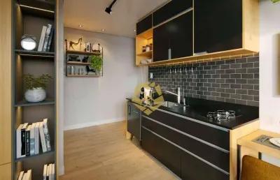 Studio com 1 dormitório à venda, 23 m² por r$ 284.928,00 - cristo rei - curitiba/pr
