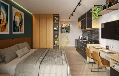 Studio com 1 dormitório à venda, 24 m² por r$ 324.800,00 - cristo rei - curitiba/pr