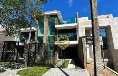 Luxuoso tríplex com 3 dormitórios, 180 m² - venda por r$ 990.000 ou aluguel por r$ 7.000/mês - abranches - curitiba/pr