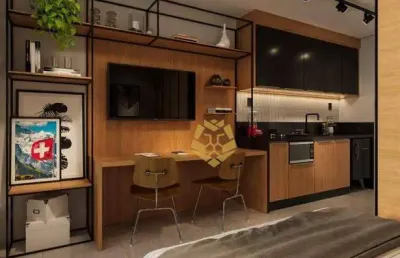 Studio com 1 dormitório à venda, 22 m² por r$ 310.451,00 - alto da rua xv - curitiba/pr
