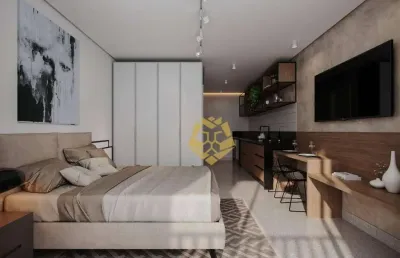 Studio com 1 dormitório à venda, 27 m² por r$ 325.080,00 - alto da rua xv - curitiba/pr
