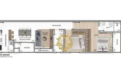 Apartamento com 2 dormitórios à venda, 71 m² por r$ 390.000,00 - centro - pinhais/pr